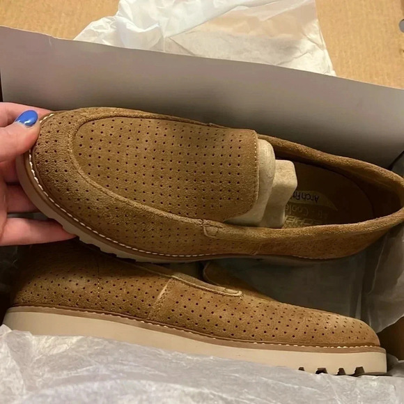 Skechers Light Brown Perforated Flats - Picture 4 of 6